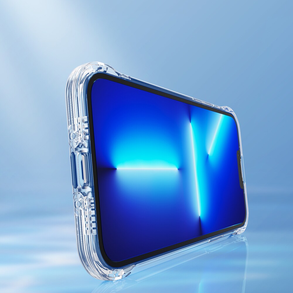Joyroom Defender Series etui for iPhone 13 Pro Max, robust, transparent med kickstand (JR-BP956)