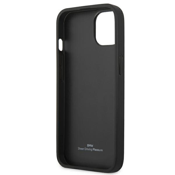 BMW Curve-perforert lærveske til iPhone 13 mini - rød