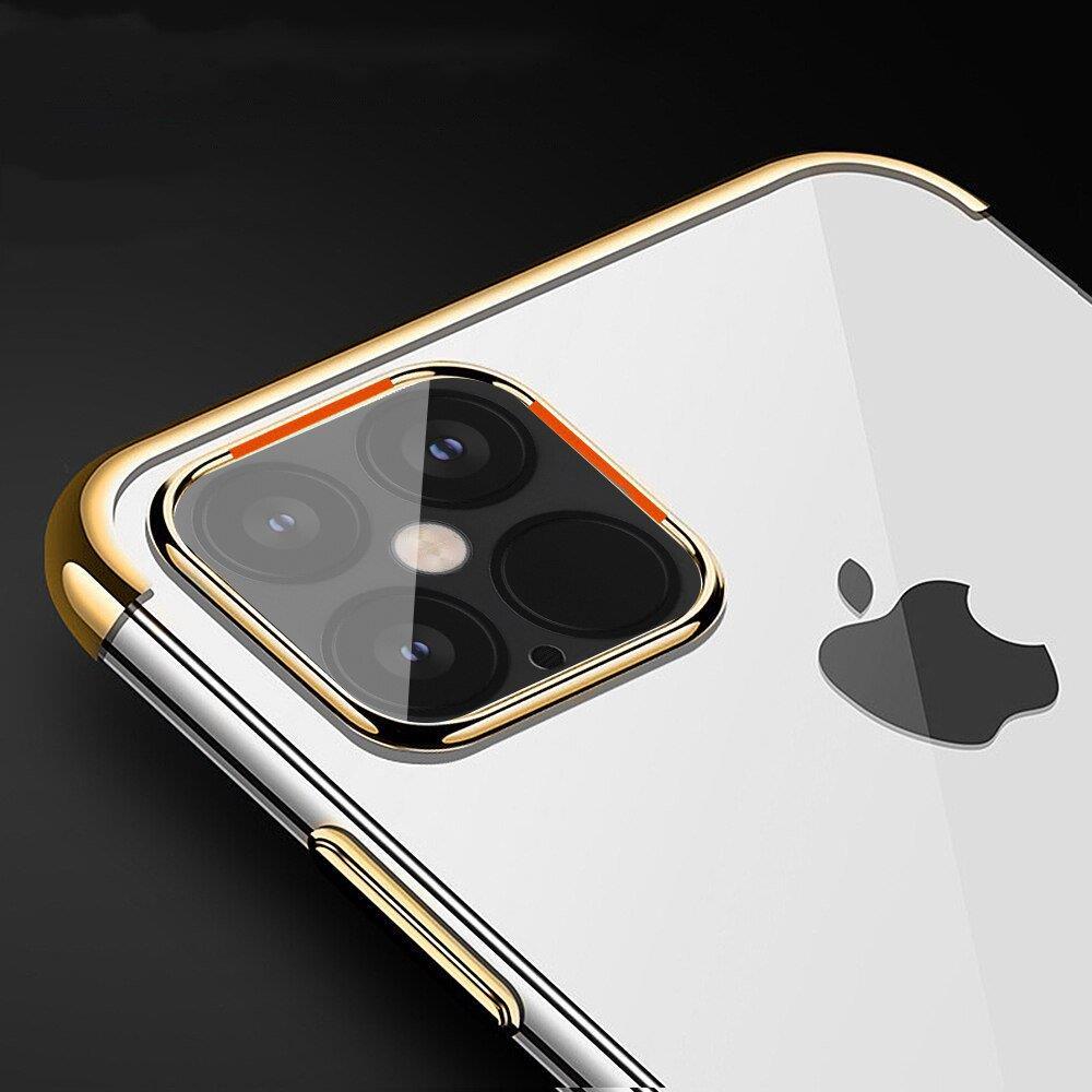 Clear Color Case Gel TPU Galvanisering ramme deksel for $ 0000010n 13 Pro blå