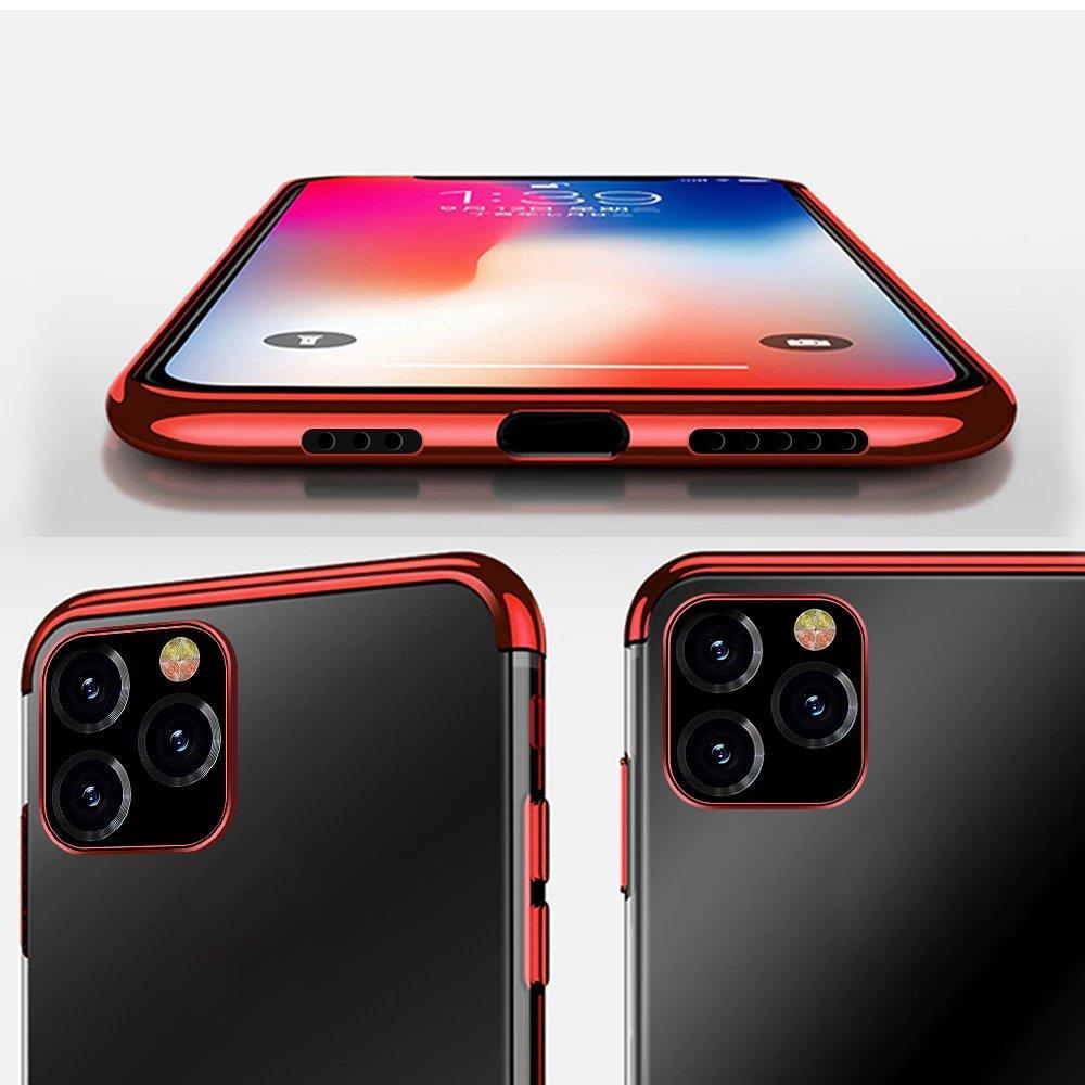 Clear Color Case Gel TPU Galvanisering ramme deksel for $ 0000010n 13 mini blå
