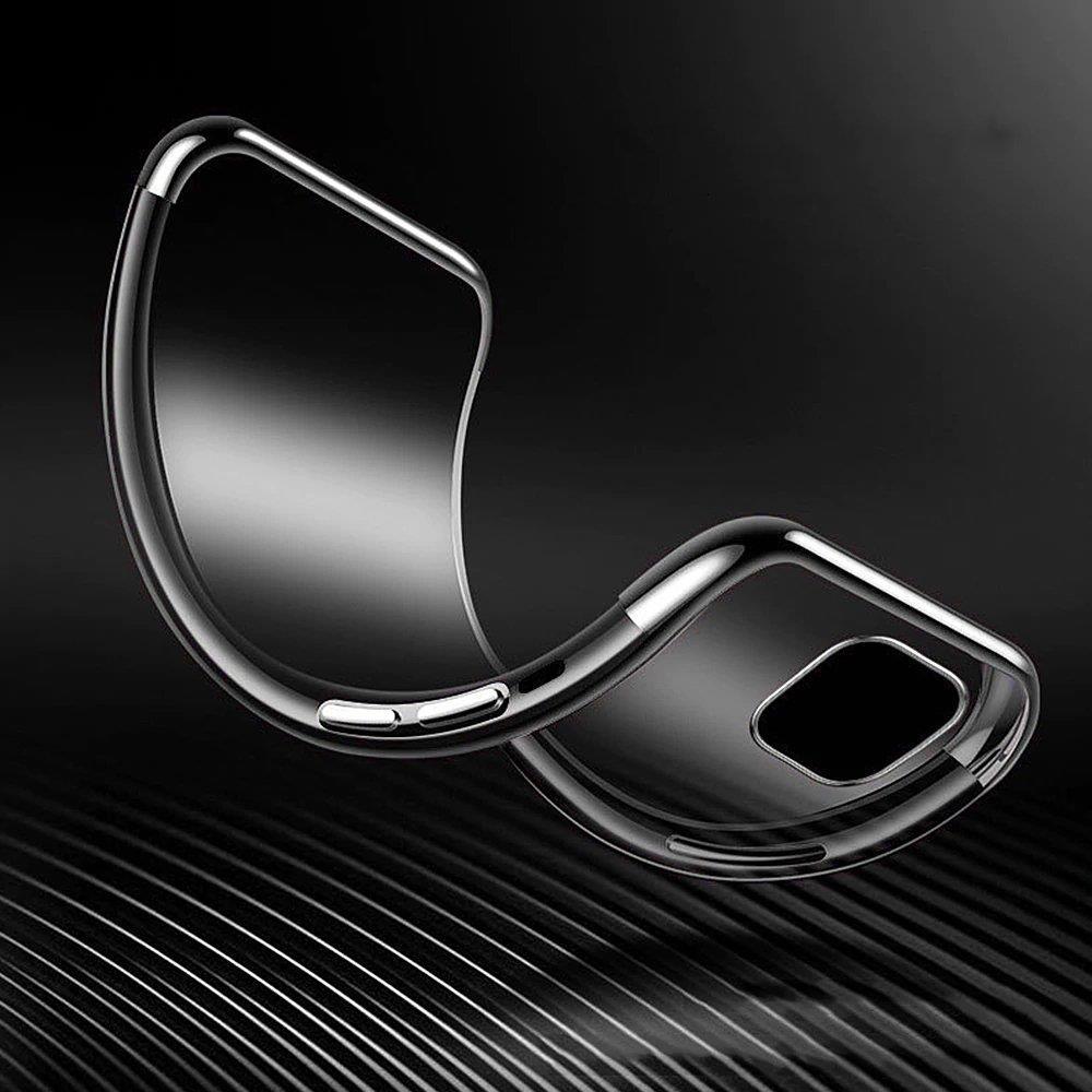 Clear Color Case Gel TPU Galvanisering ramme deksel for $ 0000010n 13 mini blå