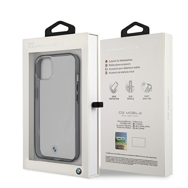BMW Signature Collection-etui for iPhone 13 mini - gjennomsiktig