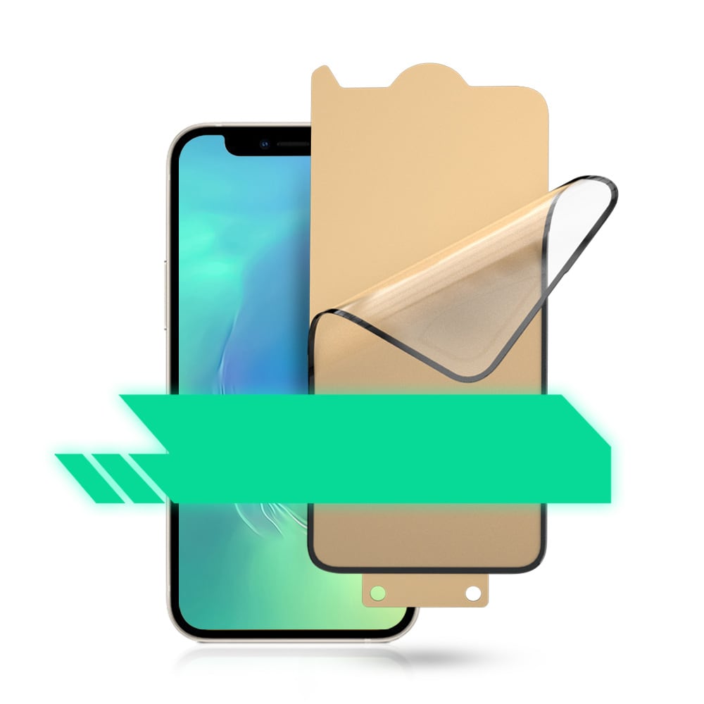 Bestsuit 6in1 sett for iPhone 13 mini: etui, herdet glass, film, kameraobjektiv, kluter, aplikator