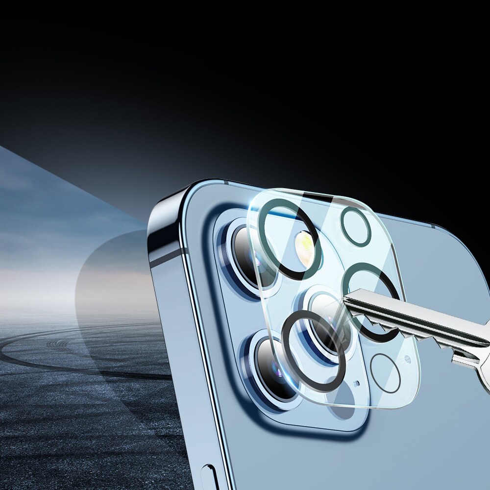 Bestsuit 6in1 sett for iPhone 13 mini: etui, herdet glass, film, kameraobjektiv, kluter, aplikator