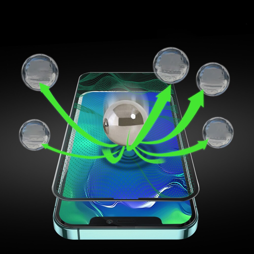 Bestsuit 6in1 sett for iPhone 13 mini: etui, herdet glass, film, kameraobjektiv, kluter, aplikator