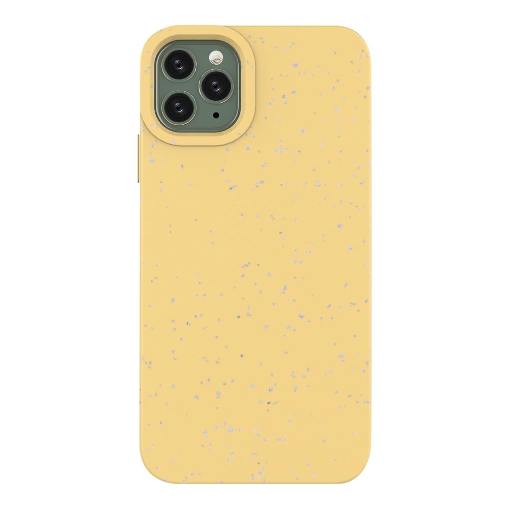 Eco Case-etui for iPhone 11 Pro Max Silikon deksel Telefondeksel Gul