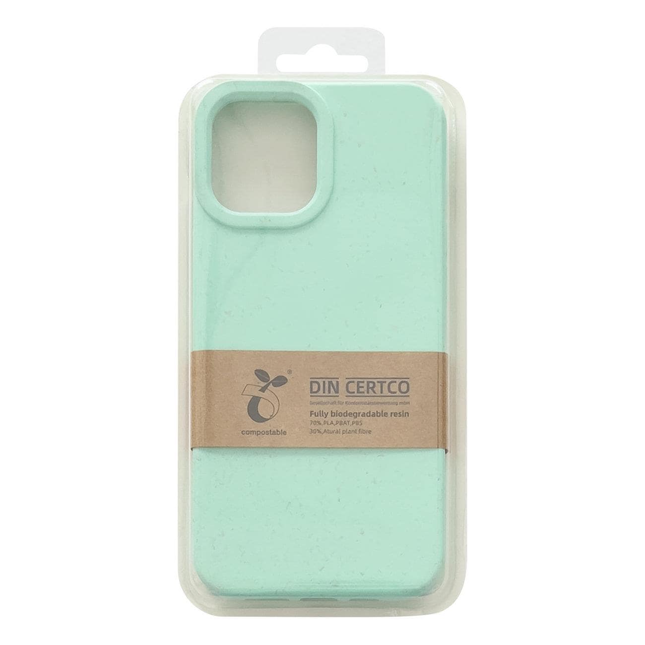 Eco Case-etui for iPhone 13 Pro Max Silikon deksel Telefonskall Mint