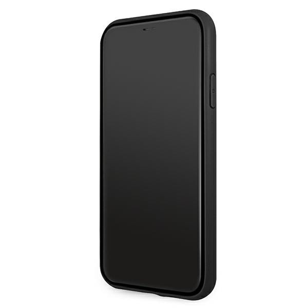 BMW Curve-perforert lærveske til iPhone 11 / Xr - rød