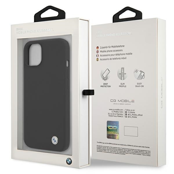 BMW Signaturveske i silikon for iPhone 13 mini - svart
