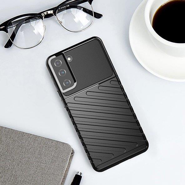 Thunder Case fleksibelt pansredeksel for Samsung Galaxy S22 + (S22 Plus) svart