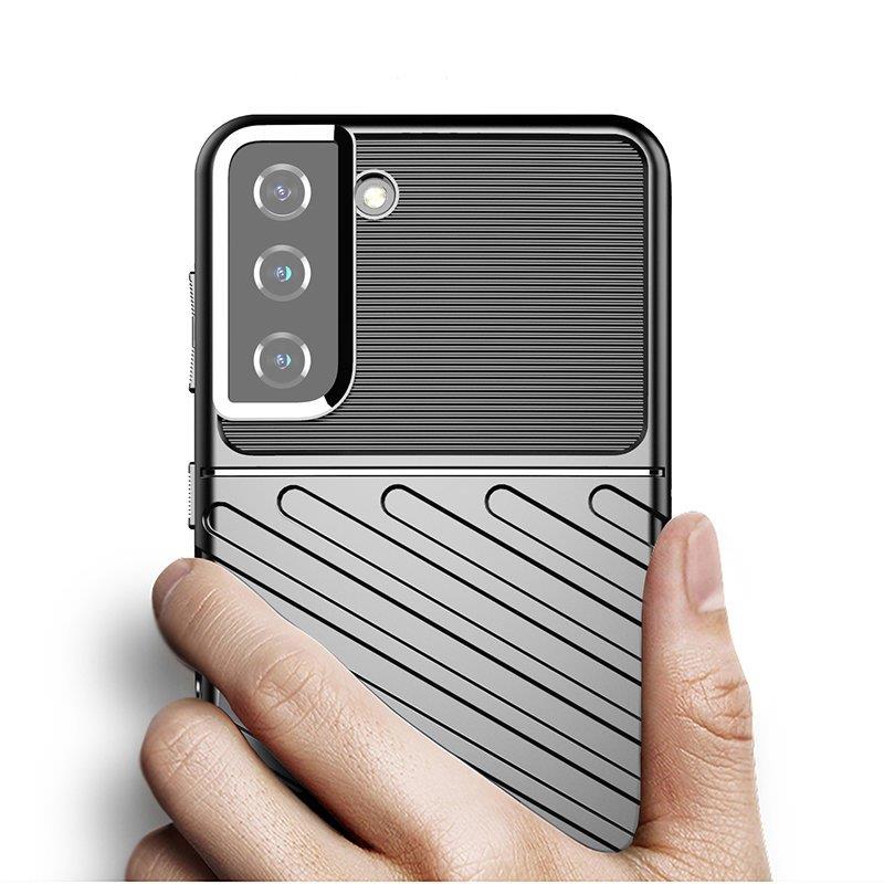 Thunder Case fleksibelt pansredeksel for Samsung Galaxy S22 + (S22 Plus) svart