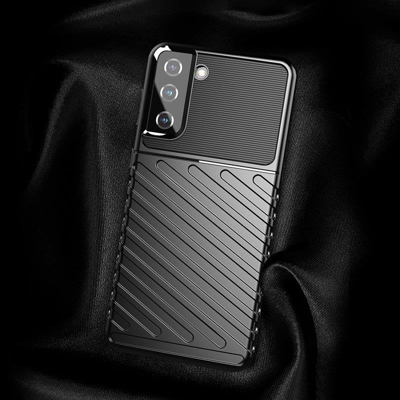 Thunder Case fleksibelt pansredeksel for Samsung Galaxy S22 + (S22 Plus) svart