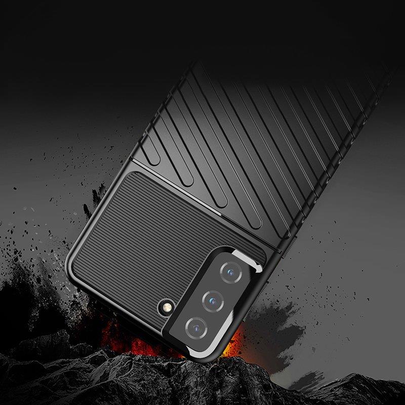 Thunder Case fleksibelt pansredeksel for Samsung Galaxy S22 + (S22 Plus) svart