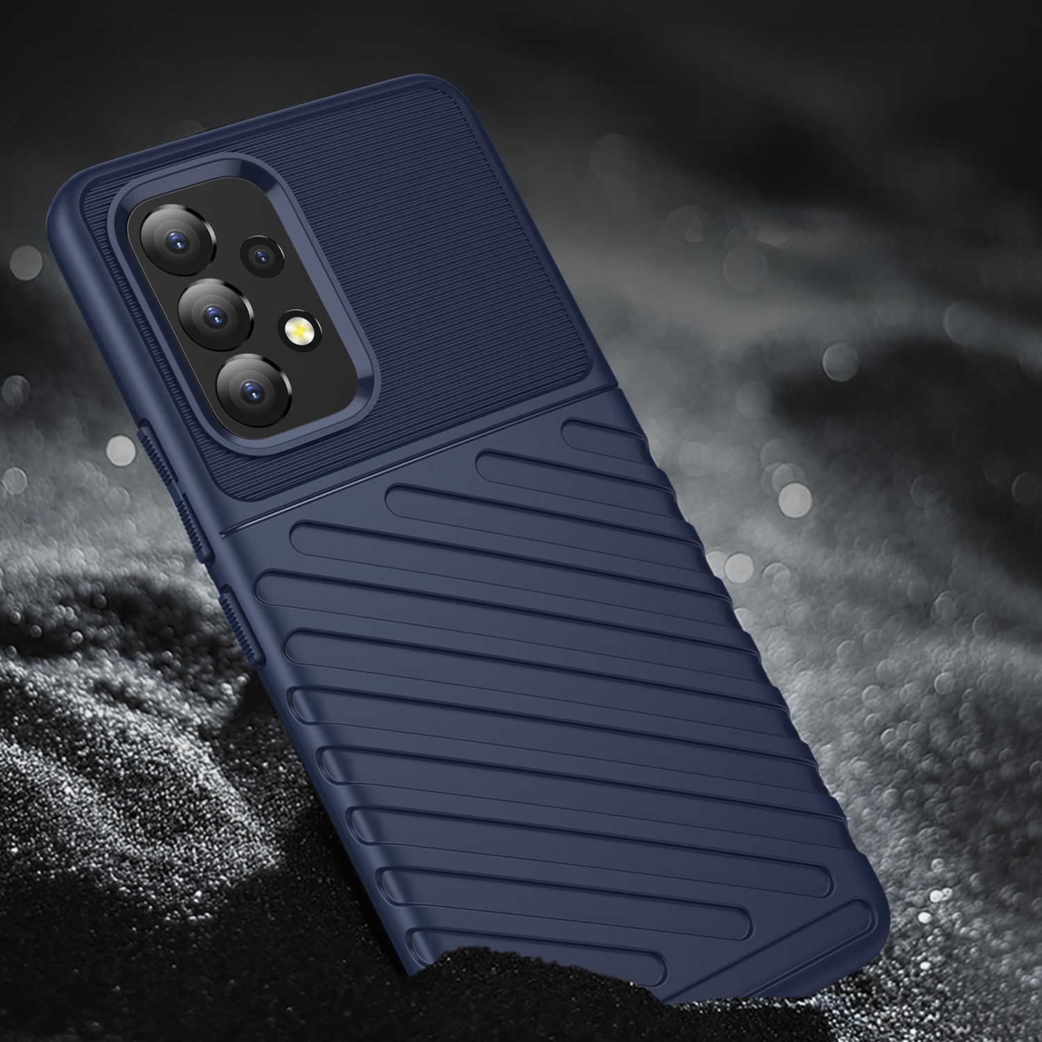 Thunder Case fleksibelt pansredeksel for Samsung Galaxy A53 5G blå