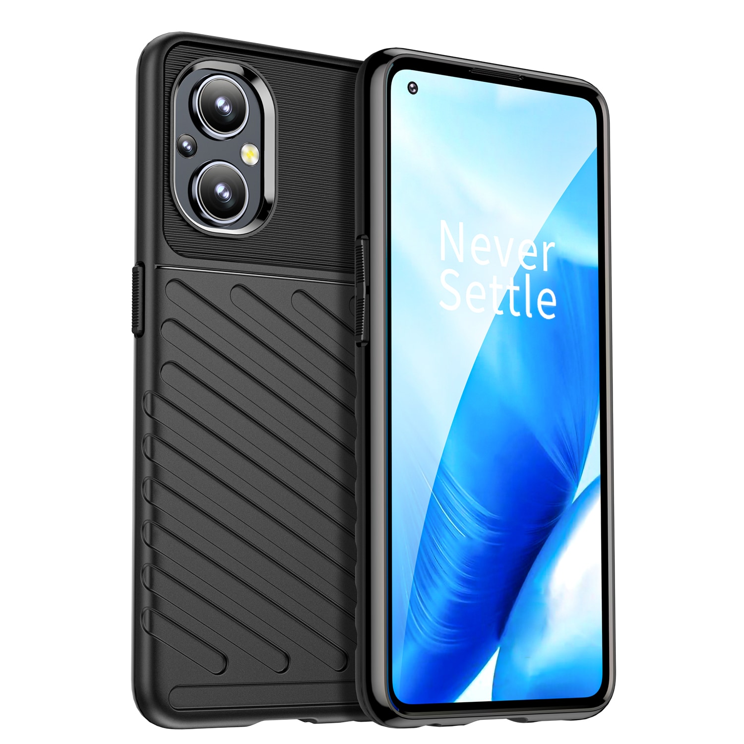 Thunder Case fleksibelt pansredeksel for OnePlus Nord N20 5G svart