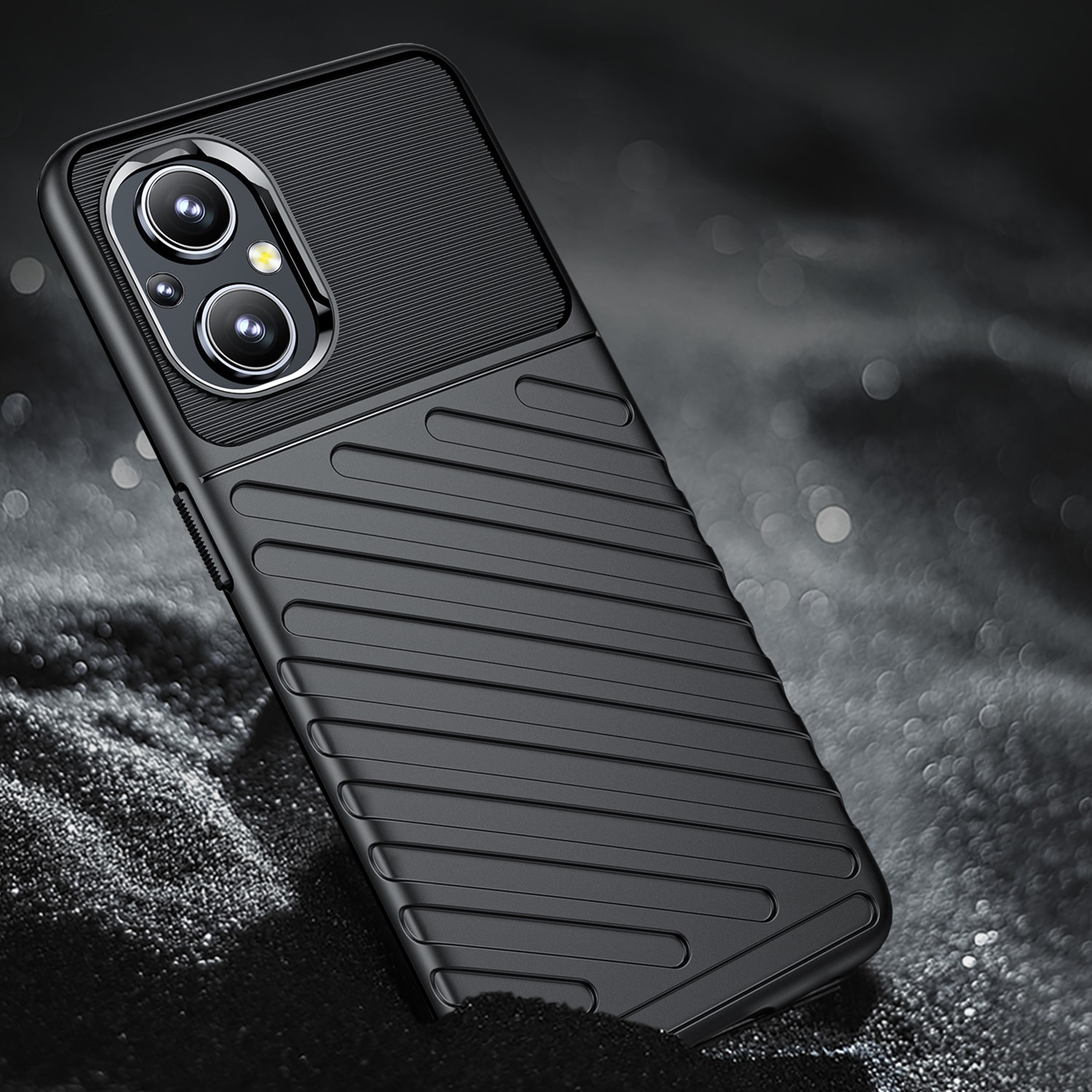 Thunder Case fleksibelt pansredeksel for OnePlus Nord N20 5G svart