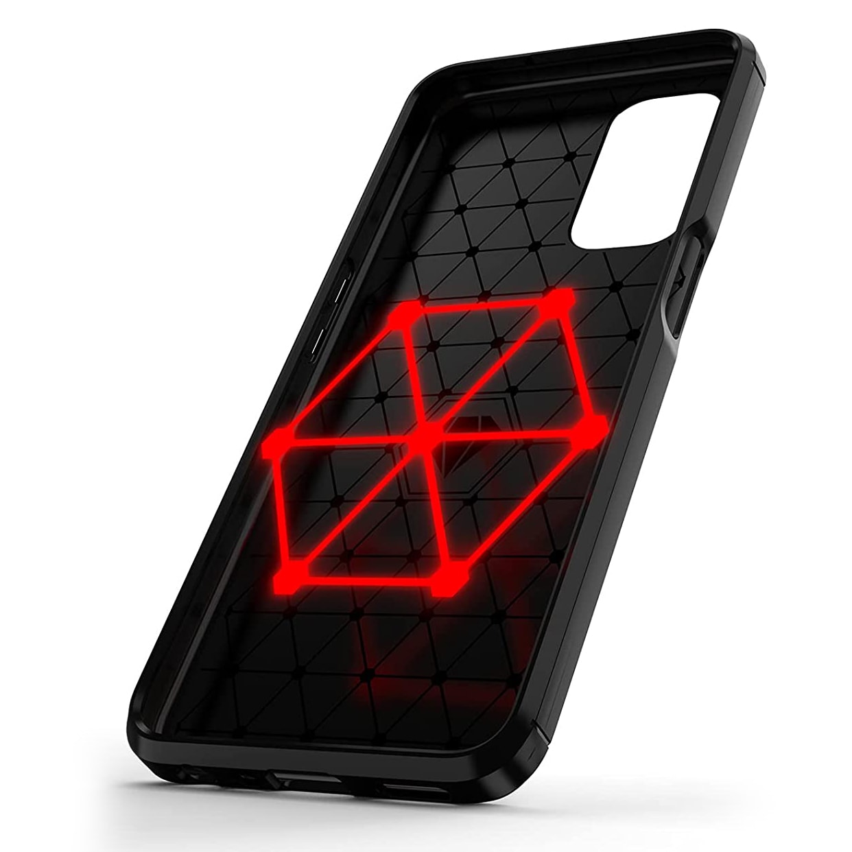 Carbon Case Fleksibelt deksel for OnePlus Nord N200 5G svart
