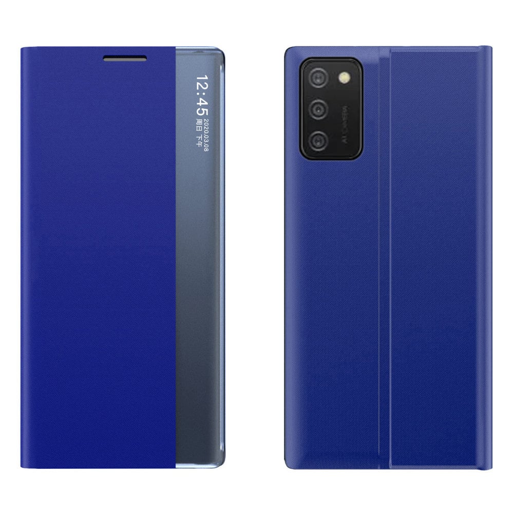 Nytt Sleep Case-deksel med stativfunksjon for Samsung Galaxy A03s (166.5) blå
