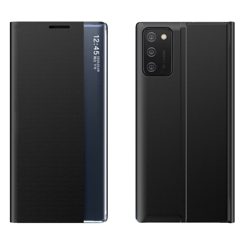 Nytt Sleep Case-deksel med stativfunksjon for Samsung Galaxy A03s (166.5) svart