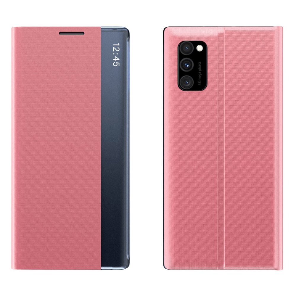 Nytt Sleep Case flipdeksel med stativ for Xiaomi Redmi Note 11 Pro + 5G, Mi11i, Poco X4 NFC 5G rosa