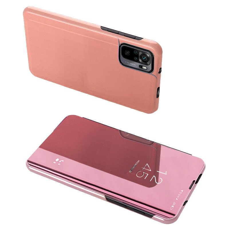 Clear View Case flip-etui Xiaomi Redmi Note 11 Pro + 5G / Mi11i HyperCharge / Poco X4 NFC 5G rosa
