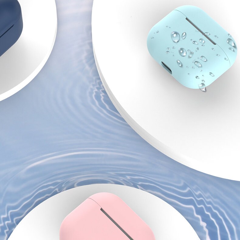 Etui for AirPods 2 / AirPods 1 mykt silikondeksel for hodetelefoner hvitt (etui C)