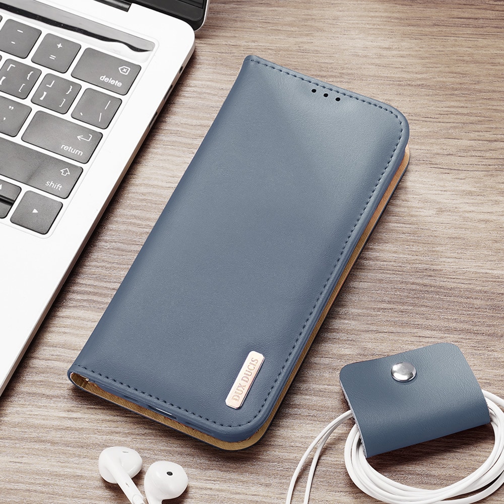 Dux Ducis Hivo Leather Flip Cover Wallet for Cards & Documents Samsung Galaxy S22+ Blue