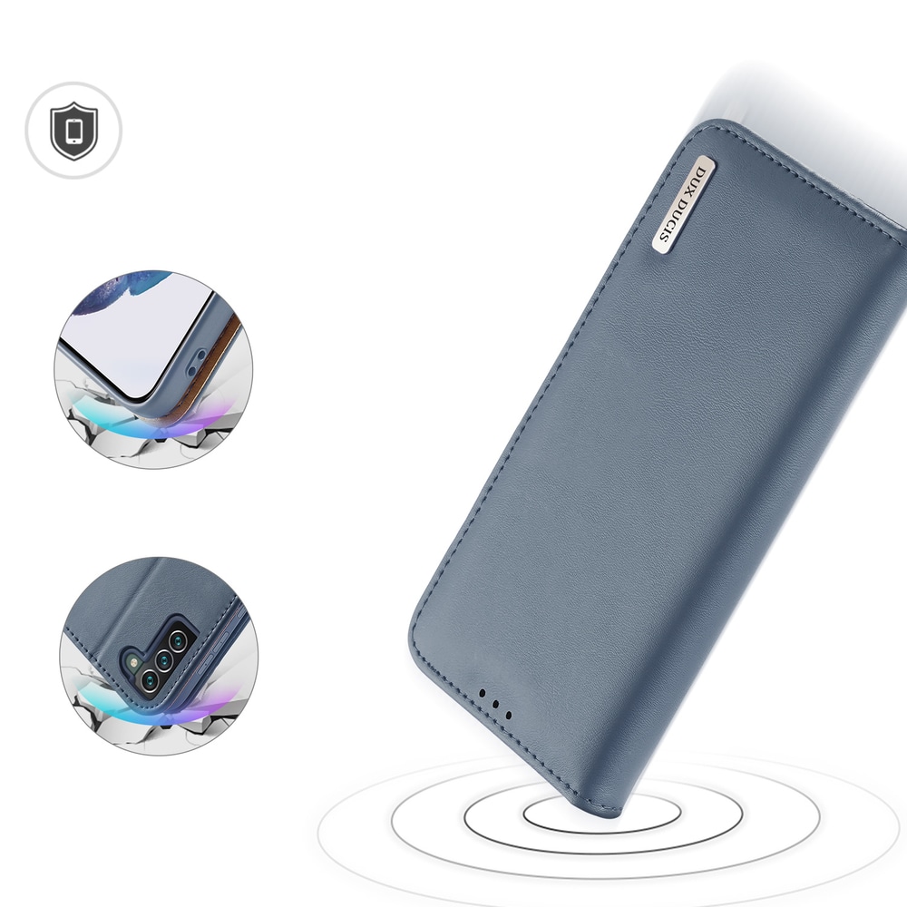 Dux Ducis Hivo Leather Flip Cover Wallet for Cards & Documents Samsung Galaxy S22+ Blue
