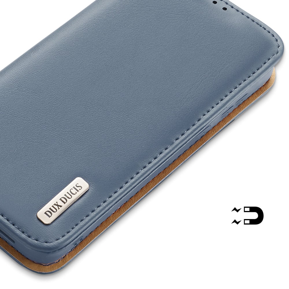 Dux Ducis Hivo Leather Flip Cover Wallet for Cards & Documents Samsung Galaxy S22+ Blue