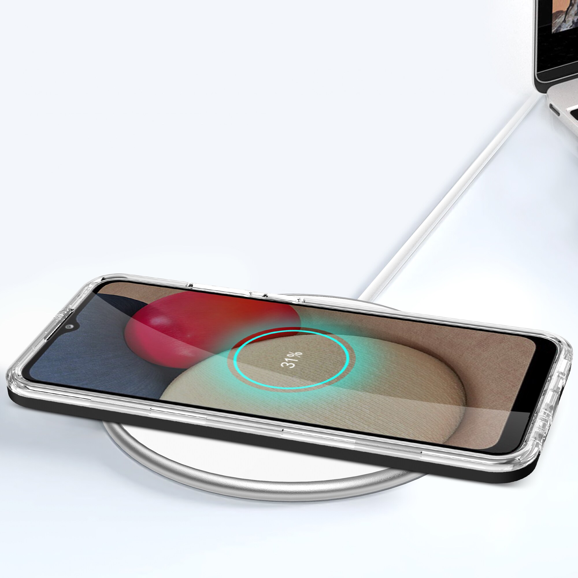 Klar 3-i-1-etui for Samsung Galaxy A03s (166) ramme geldeksel svart