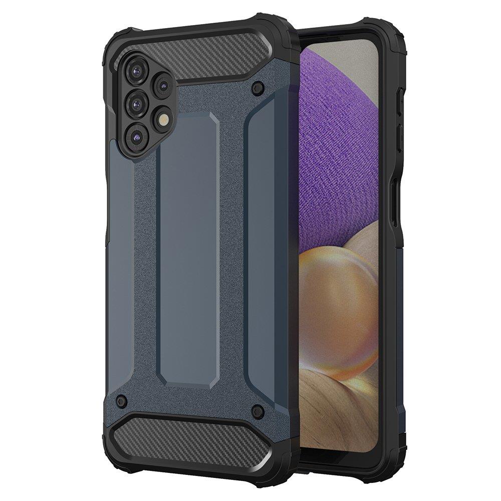 Hybrid Armor Case Tough Rugged Cover for Samsung Galaxy A73 blå