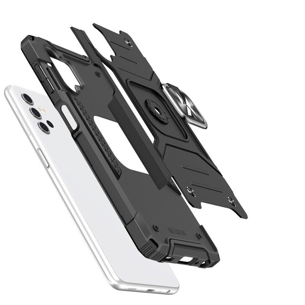Wozinsky Ring Armor Armored Hybrid-deksel + magnetisk montering for Samsung Galaxy A73 gull