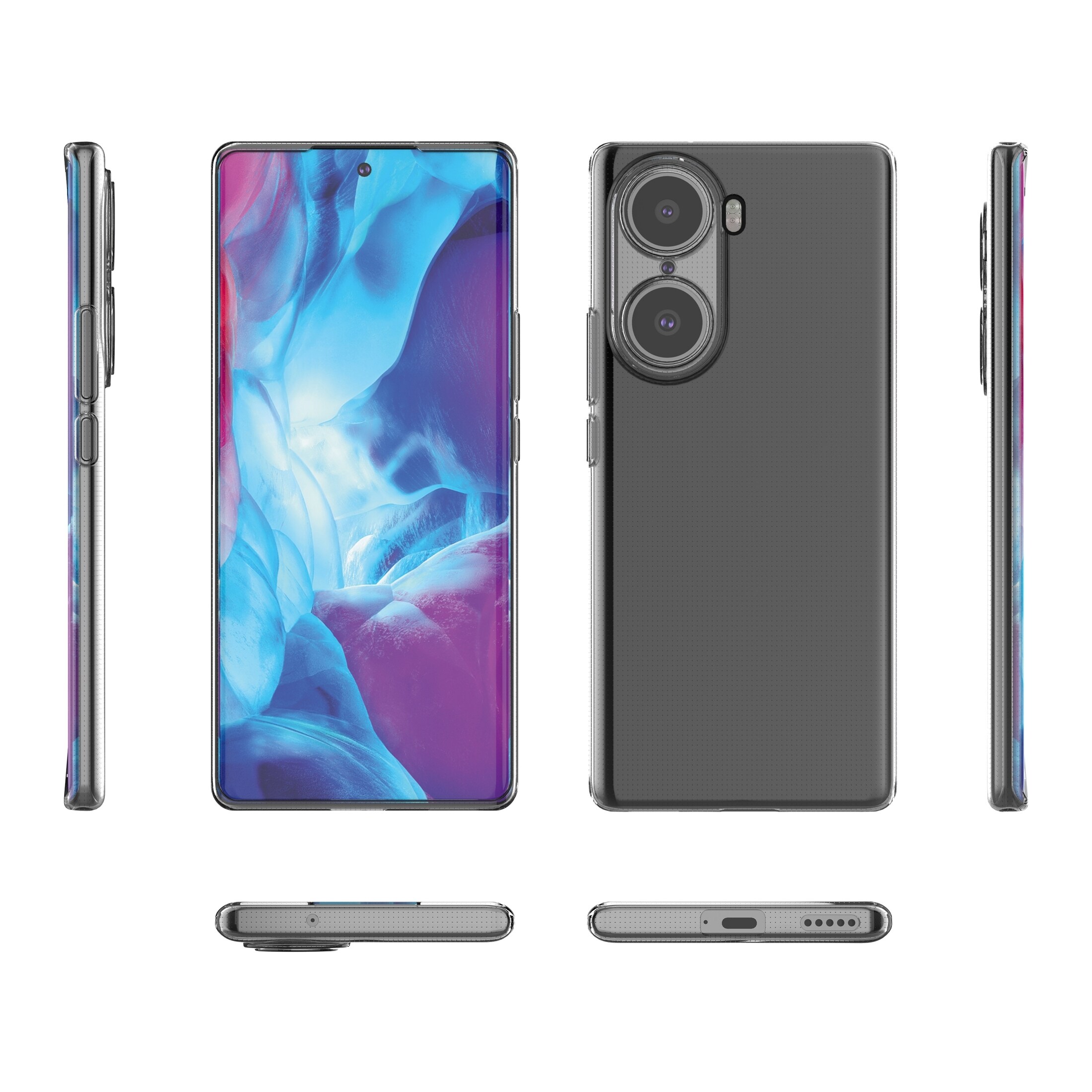 Ultra Clear 0,5 mm Honor 60 geldeksel gjennomsiktig