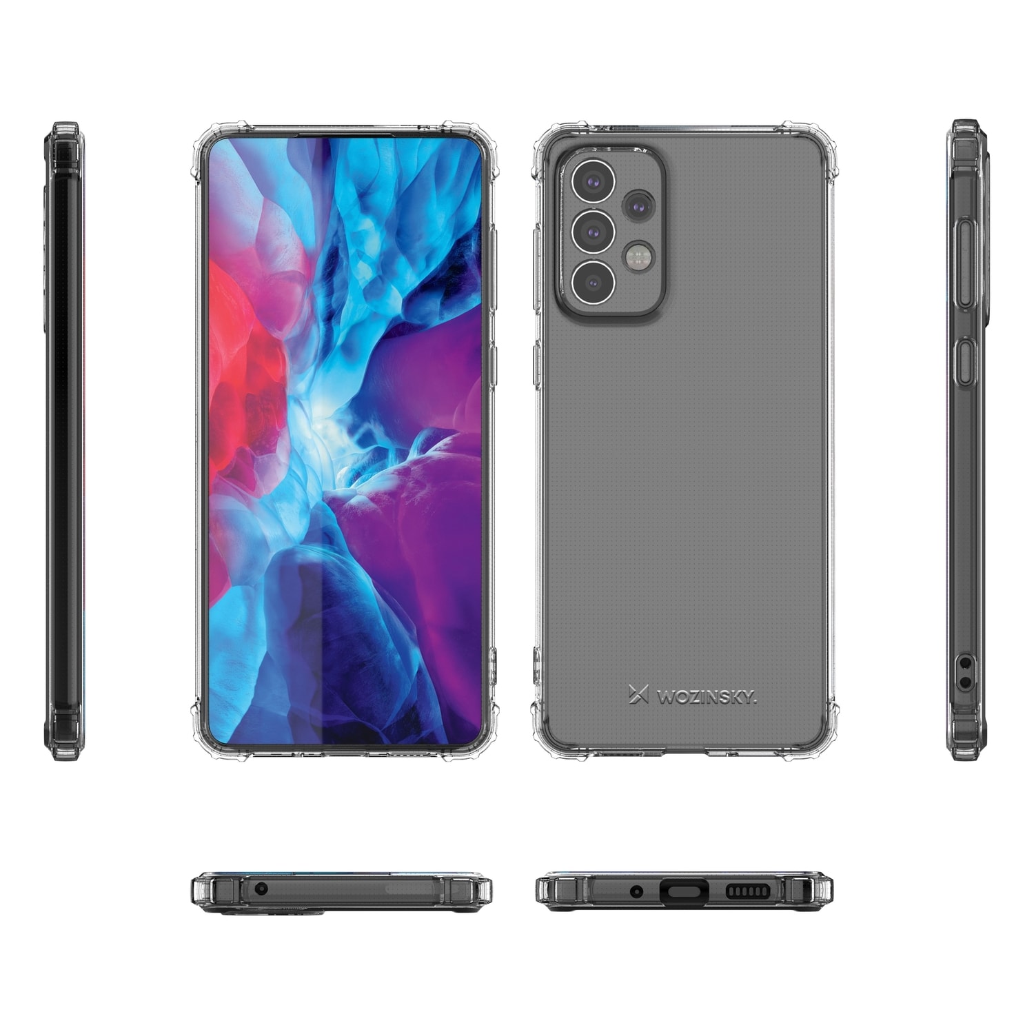 Wozinsky Anti Shock Armored Case for Samsung Galaxy A73 gjennomsiktig