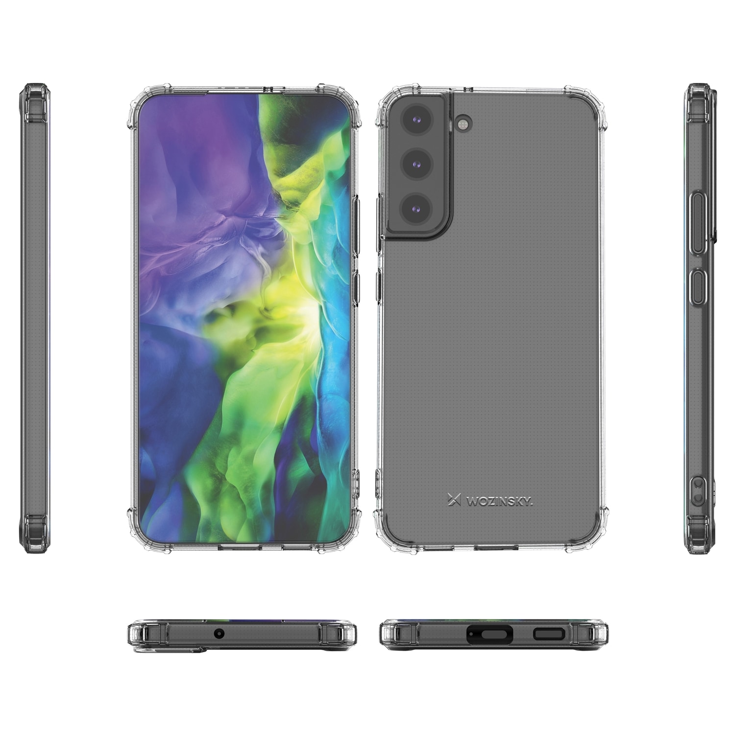 Wozinsky Anti Shock Armored Case for Samsung Galaxy S22 + (S22 Plus) gjennomsiktig