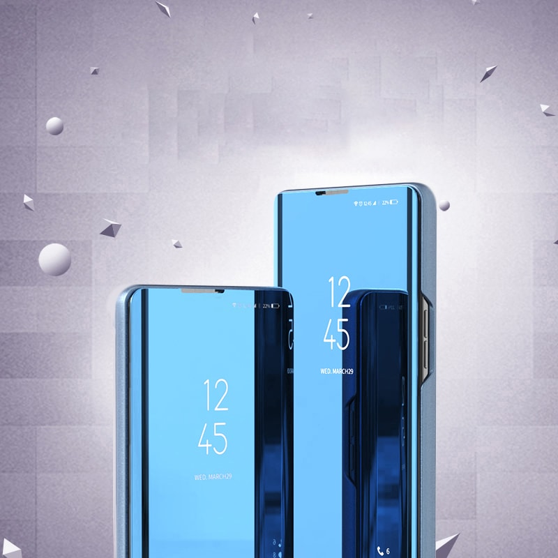 Clear View Case flipdeksel for Samsung Galaxy A73 svart