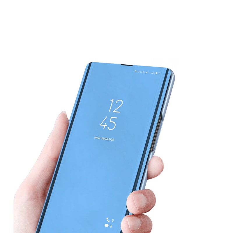 Clear View Case flipdeksel for Samsung Galaxy A73 svart
