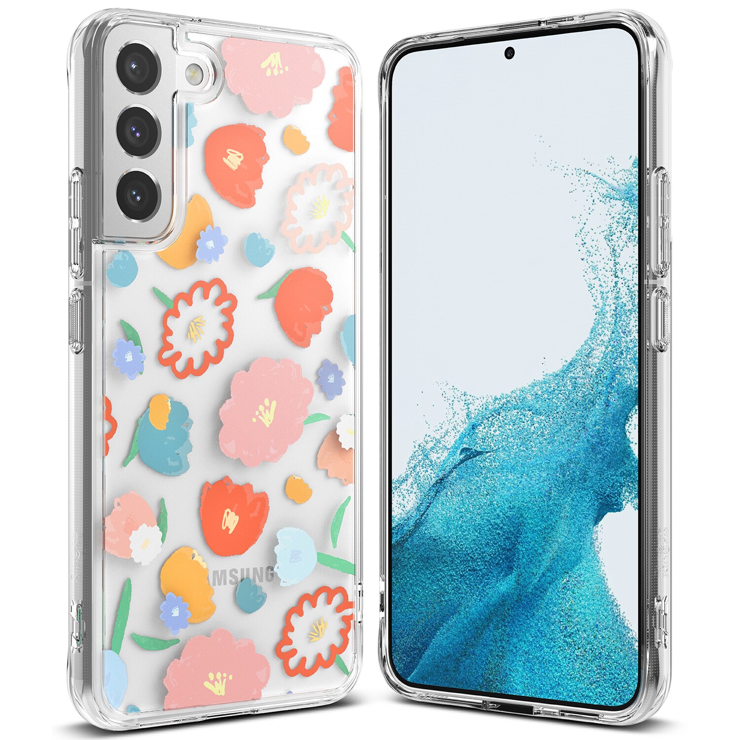 Ringke Fusion Design deksel med gelramme for Samsung Galaxy S22+ (Floral) (F593R31)