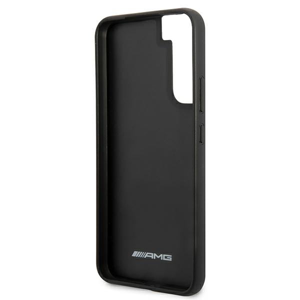 AMG Carbon Stripe&Embossed-deksel for Samsung Galaxy S22+ - Svart