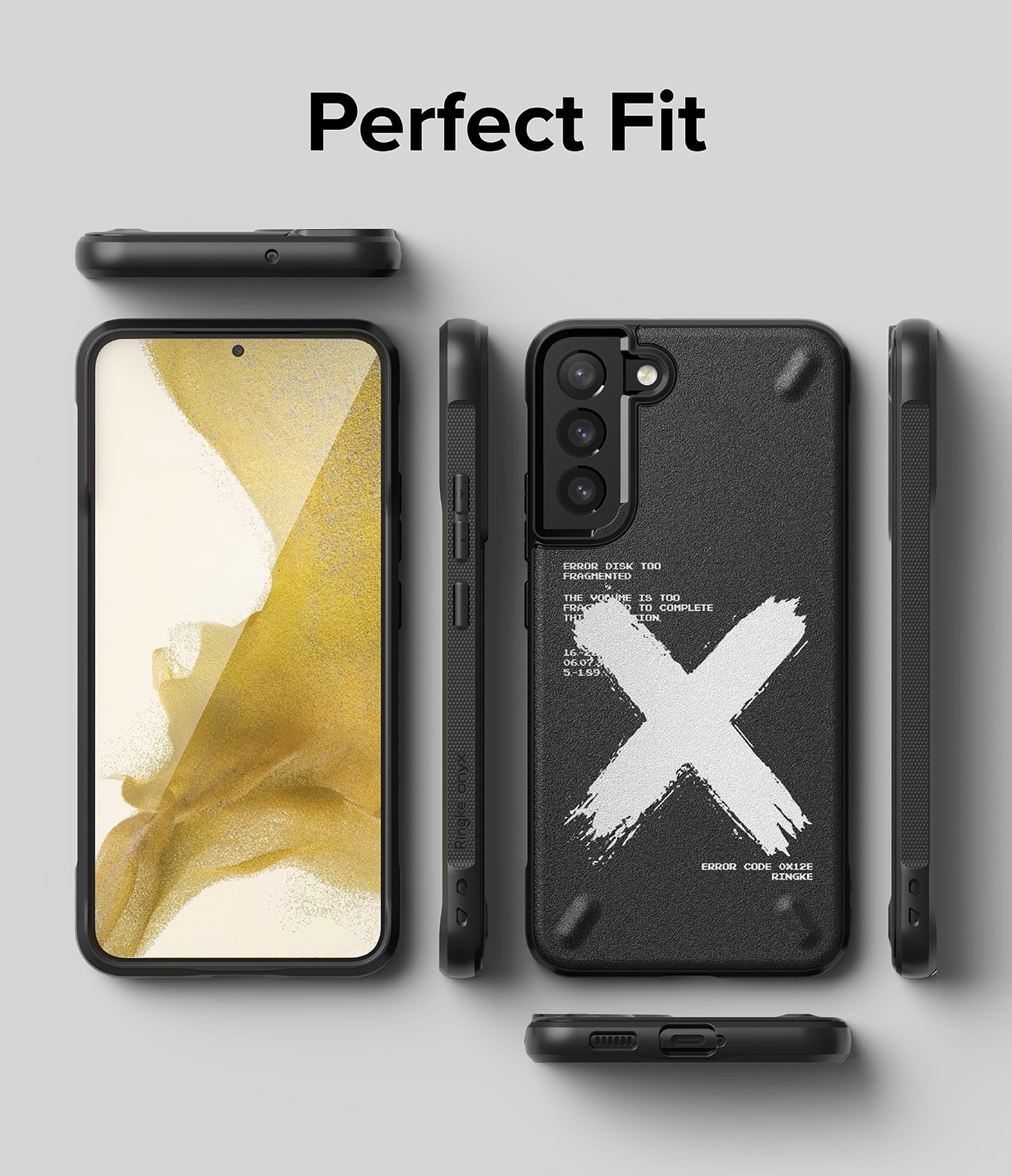 Ringke Onyx Design slitesterkt dekselveske for Samsung Galaxy S22 + (S22 Plus) svart (X) ()