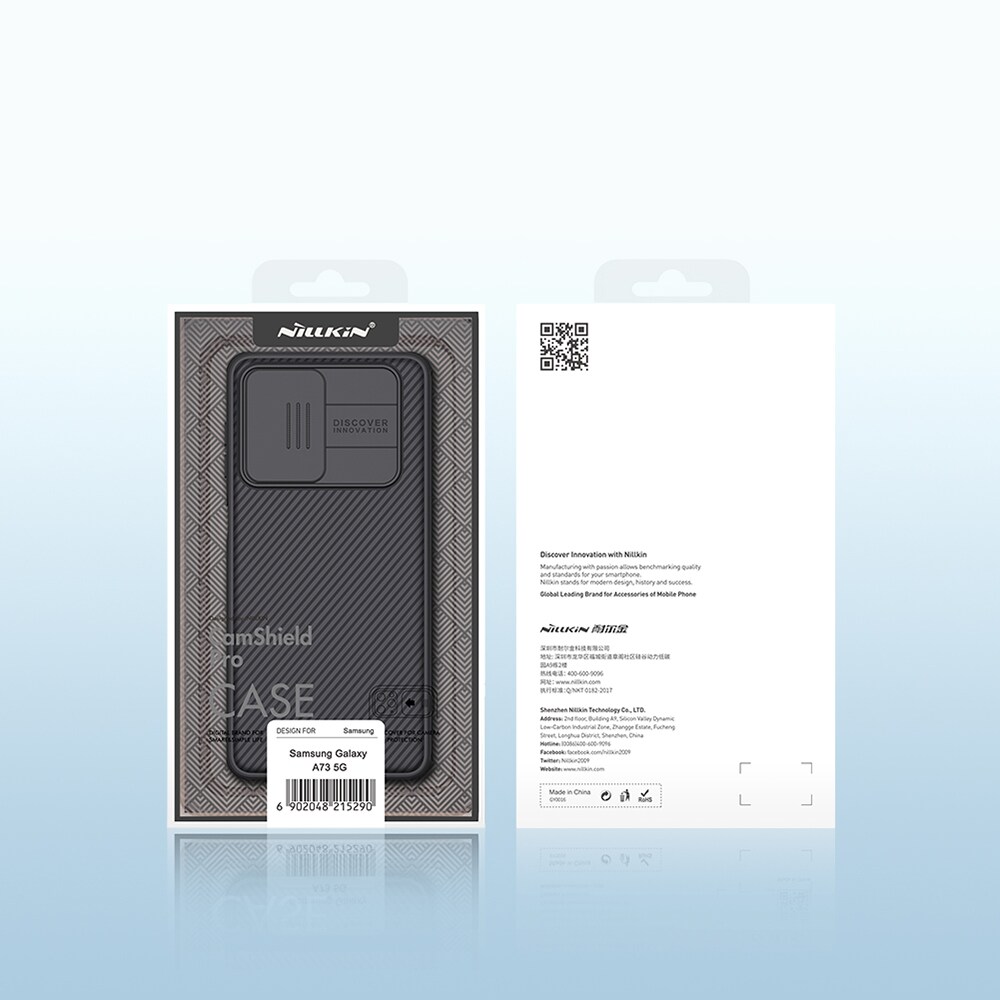 Nillkin CamShield Pro-etui Pansret deksel Kamerabeskytter for Samsung Galaxy A73 Svart