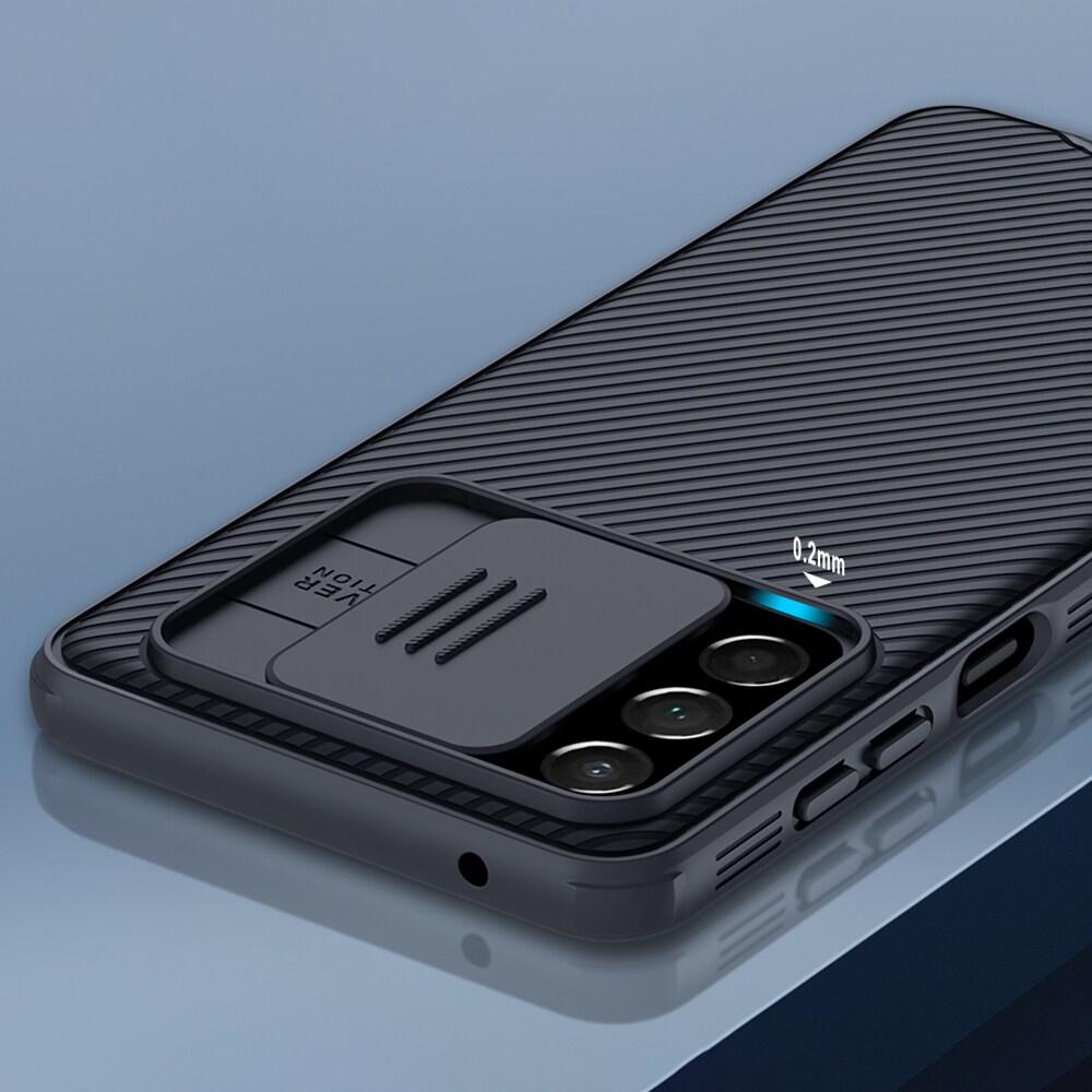 Nillkin CamShield Pro-etui Pansret deksel Kamerabeskytter for Samsung Galaxy A73 Svart