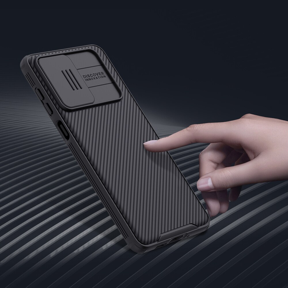 Nillkin CamShield Pro-etui Pansret deksel Kamerabeskytter for Samsung Galaxy A73 Svart