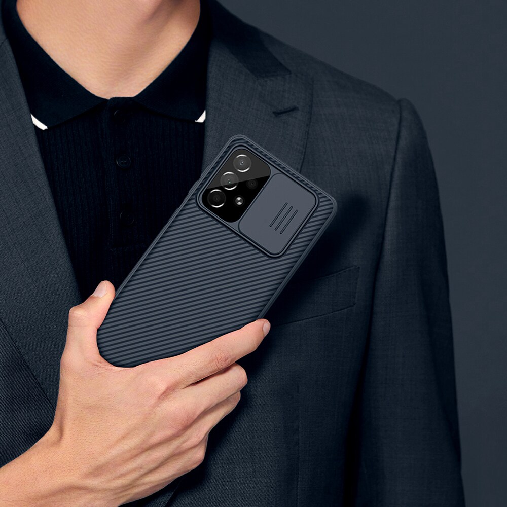 Nillkin CamShield Pro-etui Pansret deksel Kamerabeskytter for Samsung Galaxy A73 Svart
