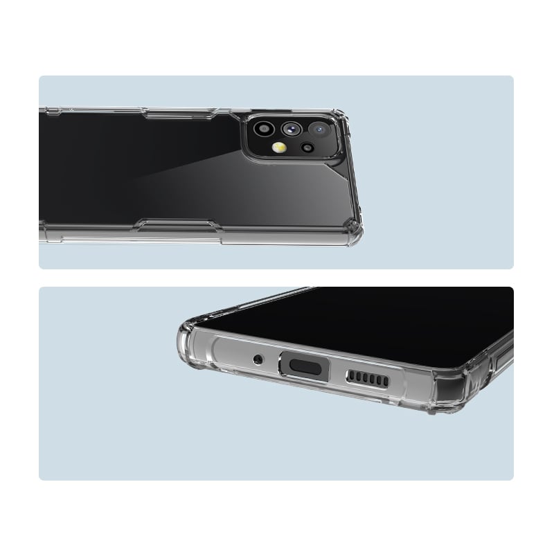 Nillkin Nature Pro-etui for Samsung Galaxy A73 pansrede deksel gjennomsiktig deksel