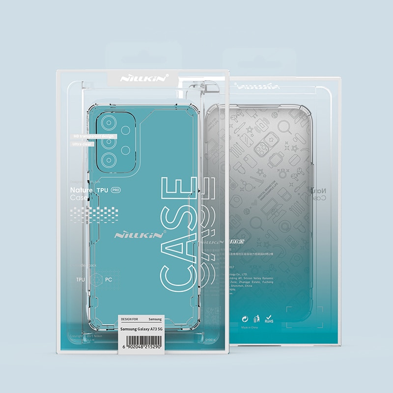 Nillkin Nature Pro-etui for Samsung Galaxy A73 pansrede deksel gjennomsiktig deksel