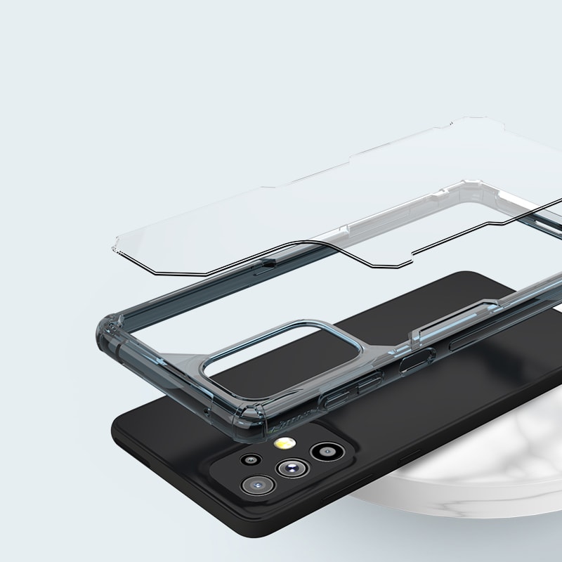 Nillkin Nature Pro-etui for Samsung Galaxy A73 pansrede deksel gjennomsiktig deksel