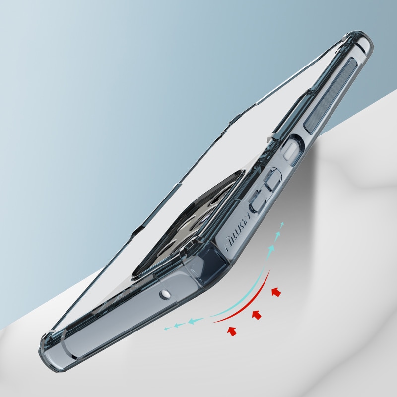 Nillkin Nature Pro-etui for Samsung Galaxy A73 pansrede deksel gjennomsiktig deksel