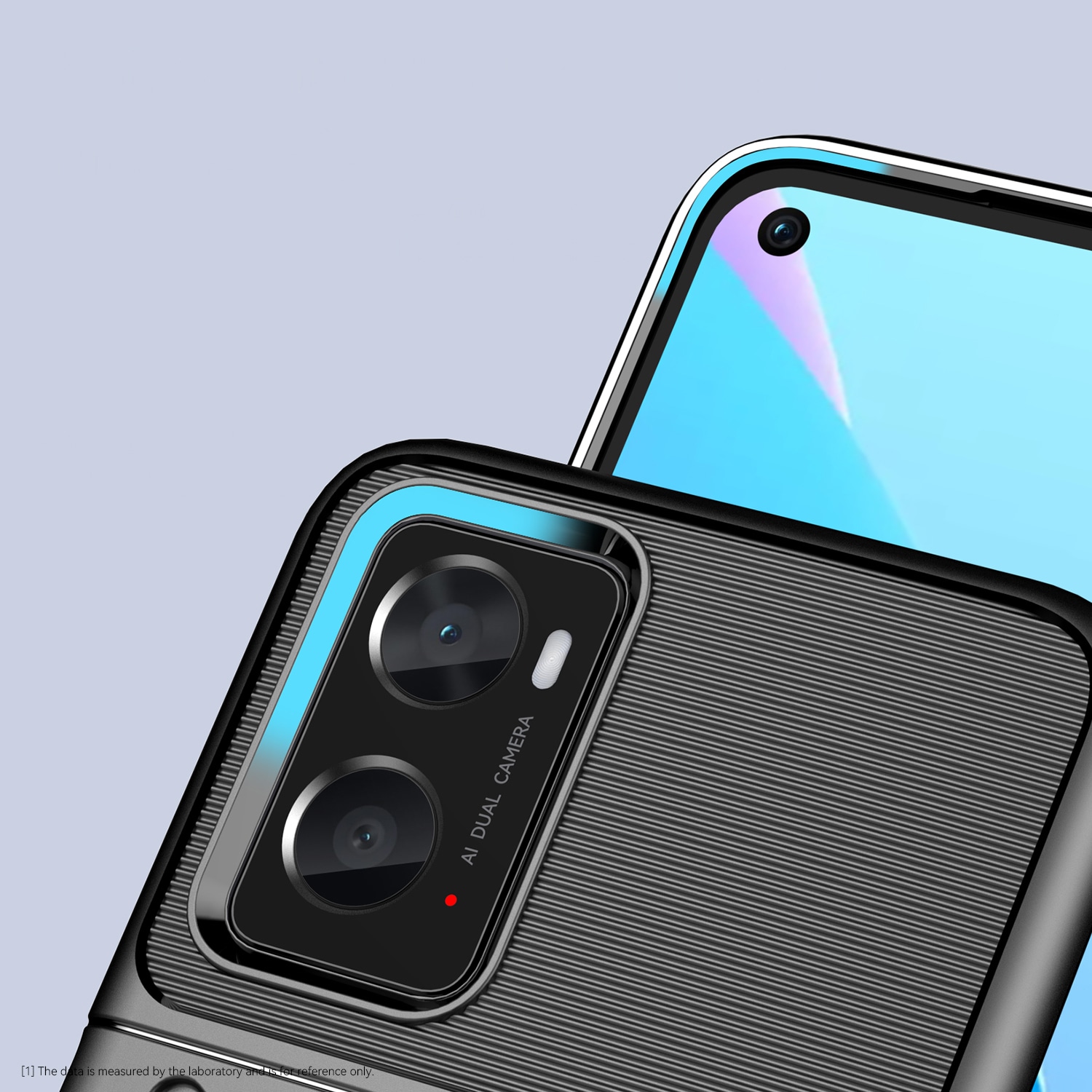 Thunder Case fleksibelt pansredeksel for Oppo A76 / Oppo A36 / Realme 9i svart