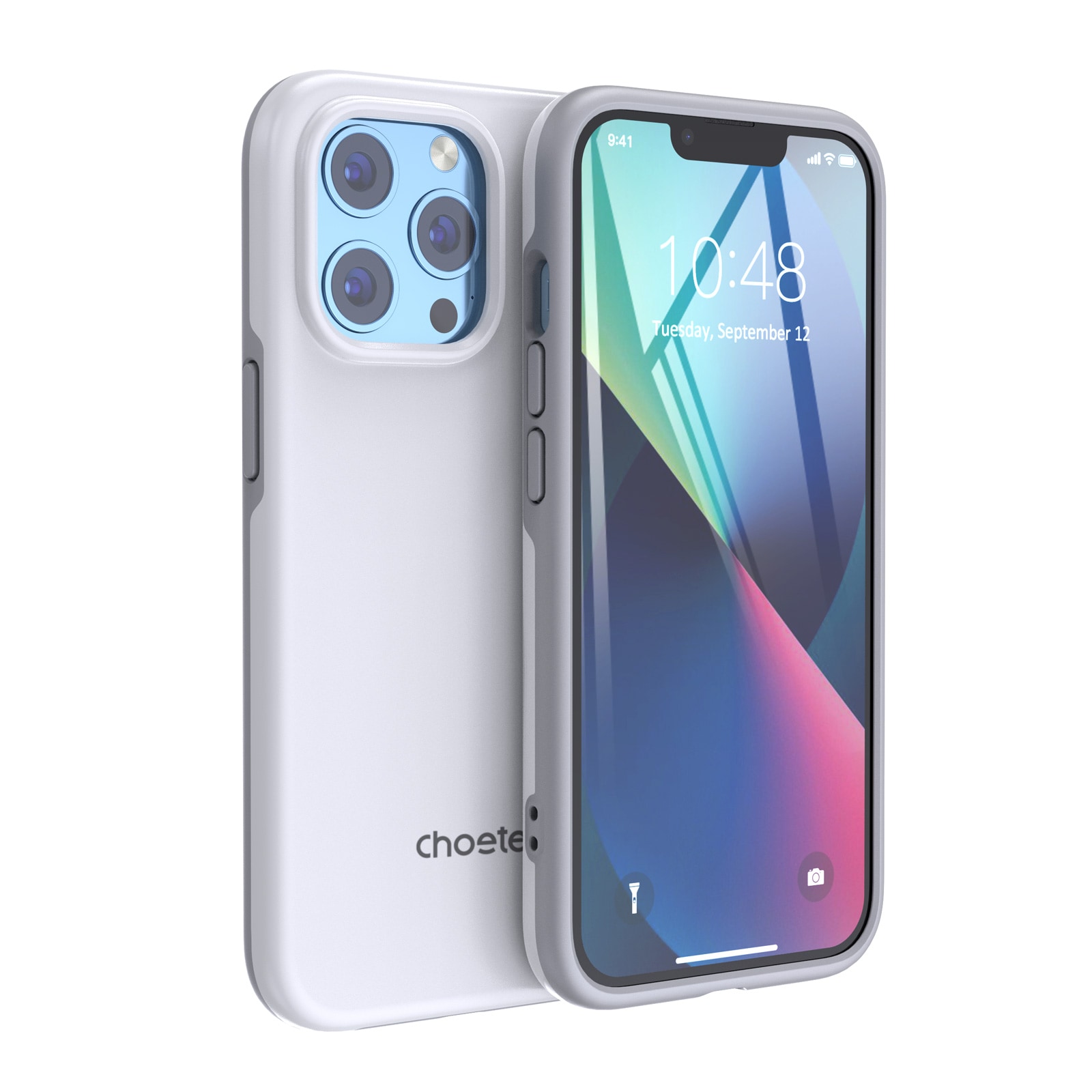 Choetech MFM Anti-drop-etui laget for MagSafe for iPhone 13 Pro hvit (PC0113-MFM-WH)